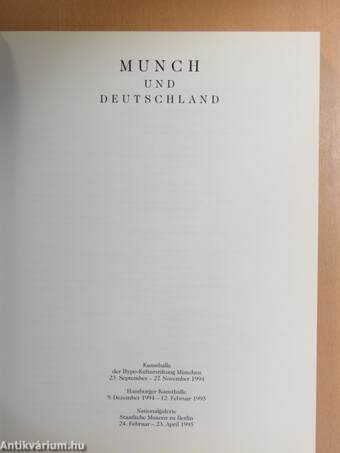 Munch und Deutschland