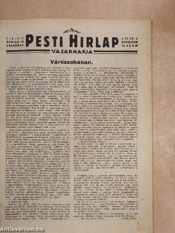 A Pesti Hirlap Vasárnapja 1931. április 19.