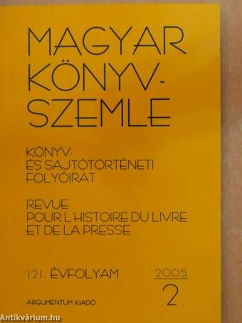 Magyar Könyvszemle 2005/2.