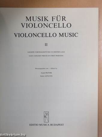 Musik Für Violoncello II./Violoncello Music II.