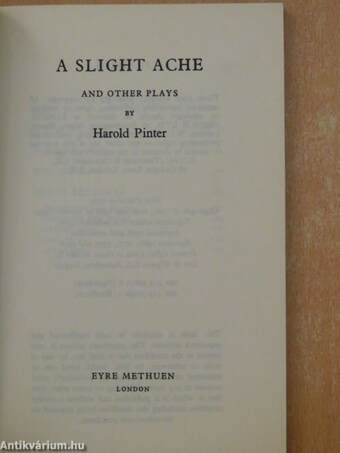 A Slight Ache and other Plays