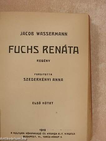 Fuchs Renáta I-II.