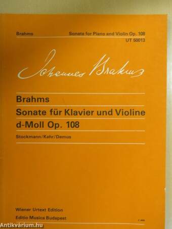 Sonate für Klavier und Violine d-Moll Op. 108/Sonata for Piano and Violin D minor Op. 108