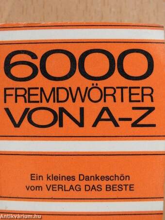 6000 Fremdenwörter von A-Z (minikönyv)