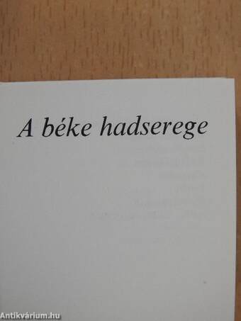 A béke hadserege (minikönyv)