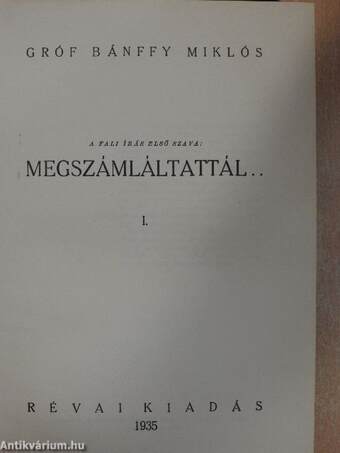 Megszámláltattál I-II.