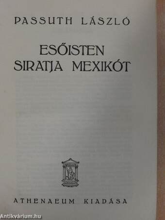 Esőisten siratja Mexikót