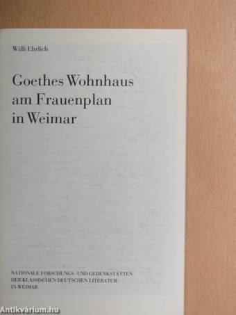 Goethes Wohnhaus am Frauenplan in Weimar