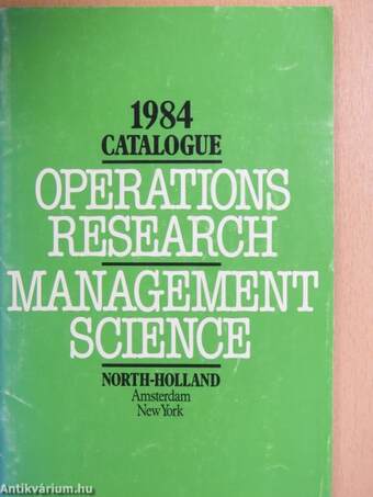 Operations Research - Management Science