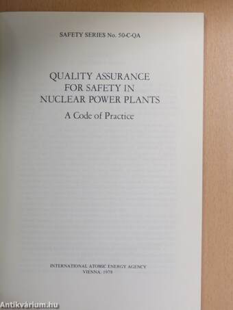 Quality Assurance For Safety In Nuclear Power Plants