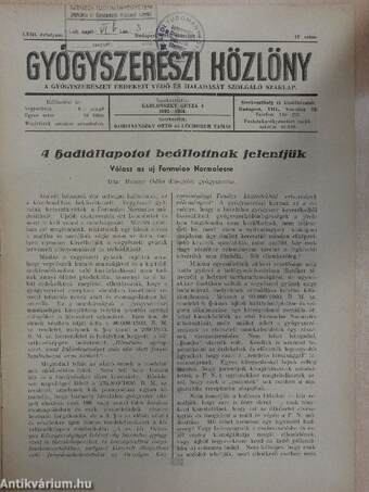 Gyógyszerészi Közlöny 1942. március 7.