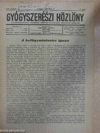 Gyógyszerészi Közlöny 1942. julius 18.