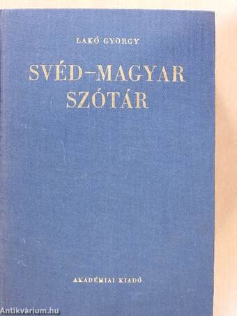 Svéd-magyar szótár