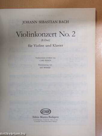 Violinkonzert No. 2. (E-dur)