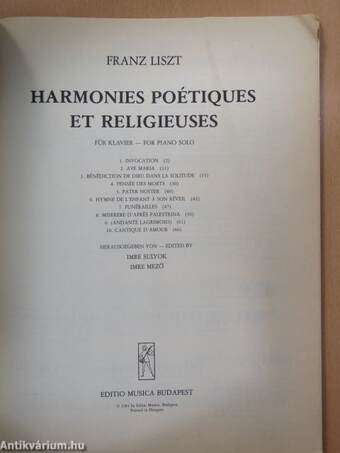 Harmonies poétiques et religieuses