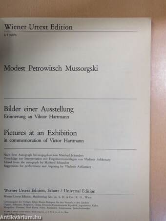 Bilder einer Ausstellung/Pictures at an Exhibition