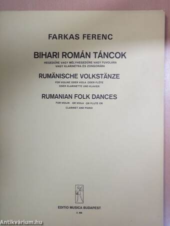 Bihari román táncok/Rumänische Volkstänze/Rumanian Folk Dances