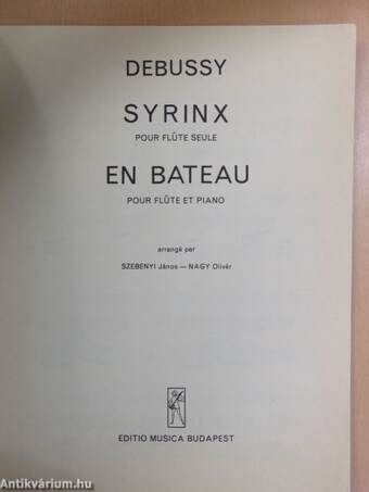 Syrinx/En Bateau