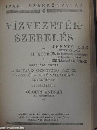 Vízvezetékszerelés I-III.