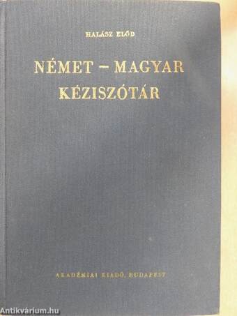 Német-magyar kéziszótár