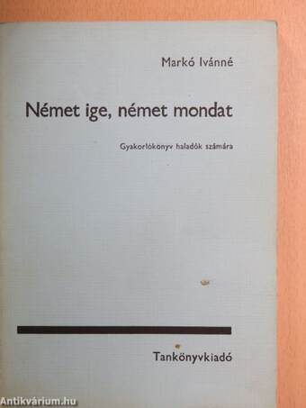 Német ige, német mondat