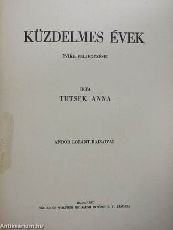 Küzdelmes évek