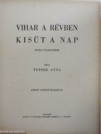 Vihar a révben/Kisüt a nap