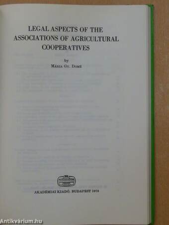 Legal aspects of the associations of agricultural cooperatives