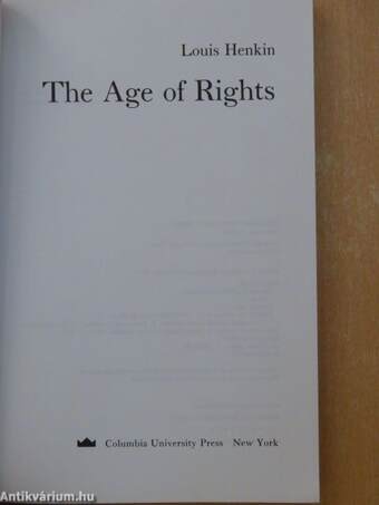 The Age of Rights