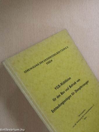 VGB-Richtlinien für den Bau und Betrieb von Entstaubungsanlagen für Dampferzeuger