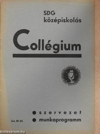 SDG középiskolás Collégium