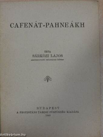 Cafenát-pahneákh