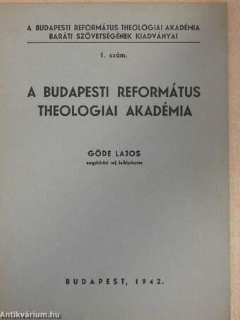 A Budapesti Református Theologiai Akadémia