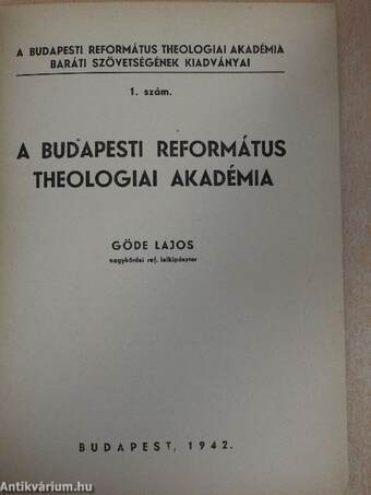 A Budapesti Református Theologiai Akadémia