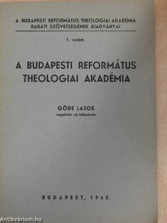 A Budapesti Református Theologiai Akadémia