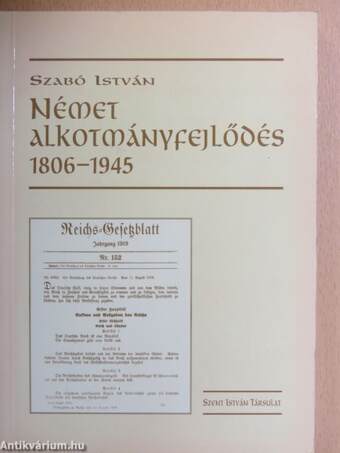 Német alkotmányfejlődés 1806-1945