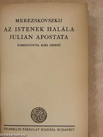 Az istenek halála/Julian Apostata