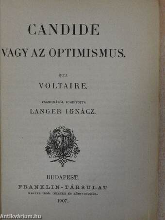 Candide vagy az optimismus