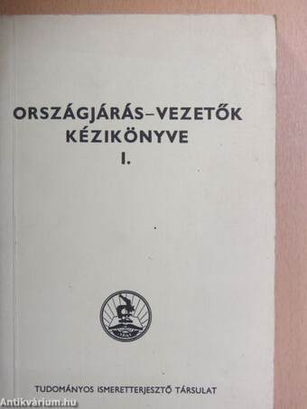 Országjárás-vezetők kézikönyve I. (töredék)