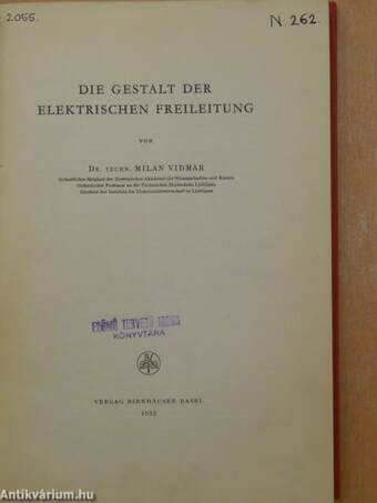 Die gestalt der elektrischen freileitung