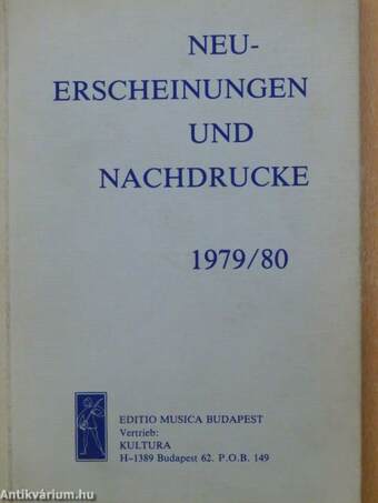 Neuerscheinungen und Nachdrucke 1979/80