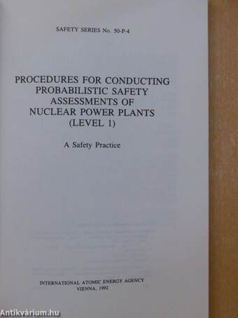 Procedures for Conducting Probabilistic Safety Assessments of Nuclear Power Plants (Level 1.)