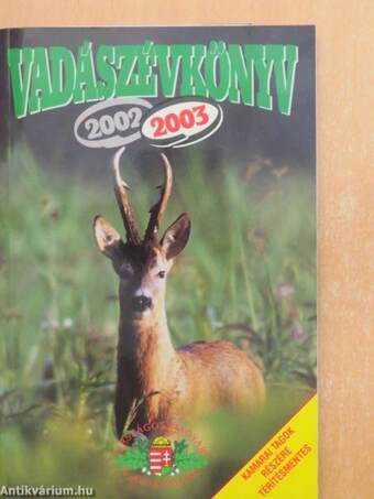 Vadászévkönyv 2002/2003