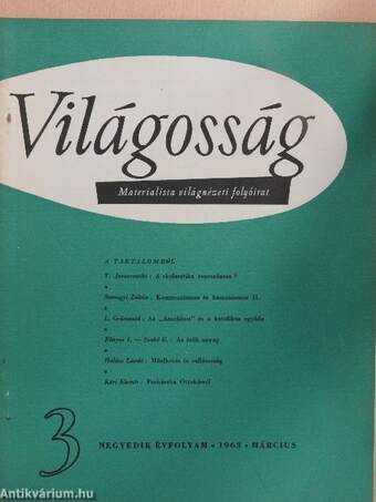 Világosság 1963. március