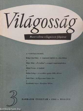 Világosság 1962. március