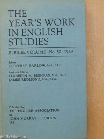 The Year's Work in English Studies 1969