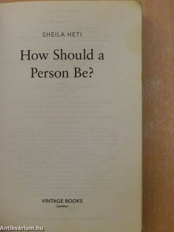 How Should a Person Be?