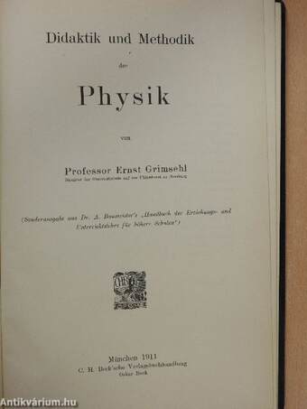 Didaktik und Methodik der Physik