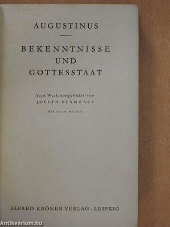 Bekenntnisse und Gottesstaat