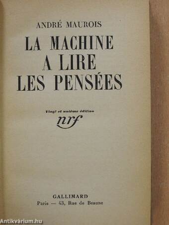 La Machine a Lire les Pensées